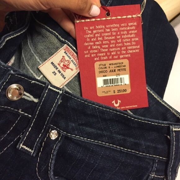 Rare💎 Swarovski Crystal True Religion Dark Skinny - Picture 4 of 4